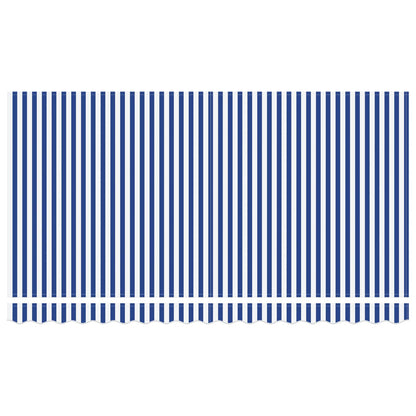 vidaXL Einziehbare Markise Blau und Weiß 350 x 200 cm