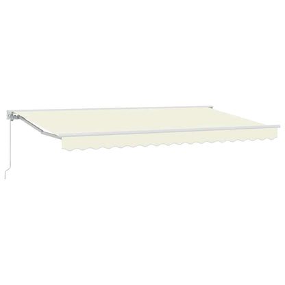 vidaXL Einziehbare Markise Creme 350 x 200 cm Polyester und Metall
