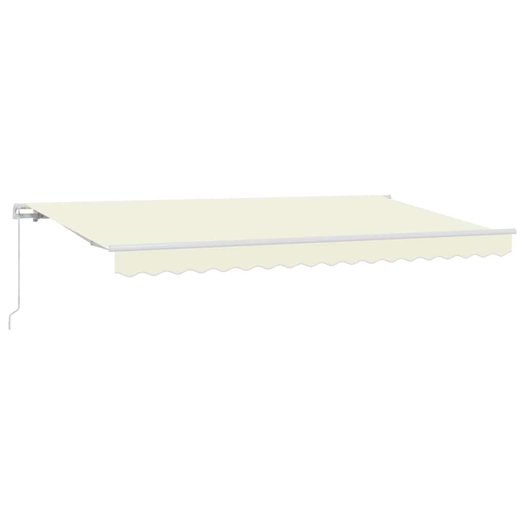 vidaXL Einziehbare Markise Creme 350 x 200 cm Stoff
