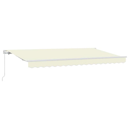 vidaXL Einziehbare Markise Creme 350 x 200 cm Stoff