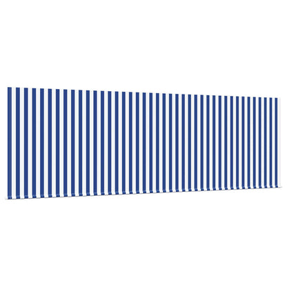Einziehbare Markise Gestreift Blau 350 x 200 cm Stoff