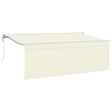 vidaXL Einziehbare Markise Creme 350 x 200 cm Polyester und Aluminium