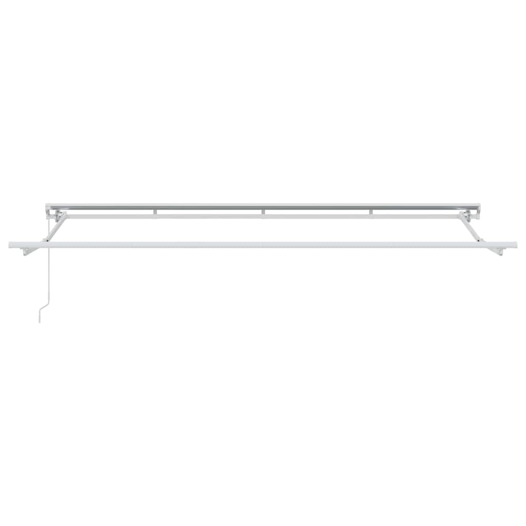 Einziehbare Markise Anthrazit 350 x 200 cm Aluminium und Stoff