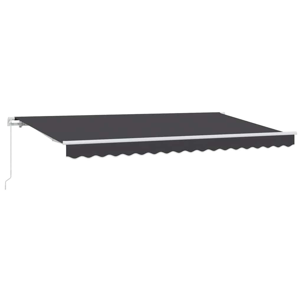vidaXL Einziehbare Markise Anthrazit 350 x 200 cm