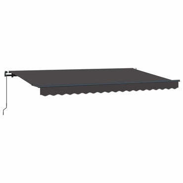 vidaXL Einziehbare Markise Anthrazit 350 x 200 cm