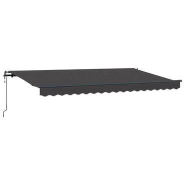 vidaXL Einziehbare Markise Anthrazit 350 x 200 cm