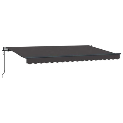 vidaXL Einziehbare Markise Anthrazit 350 x 200 cm