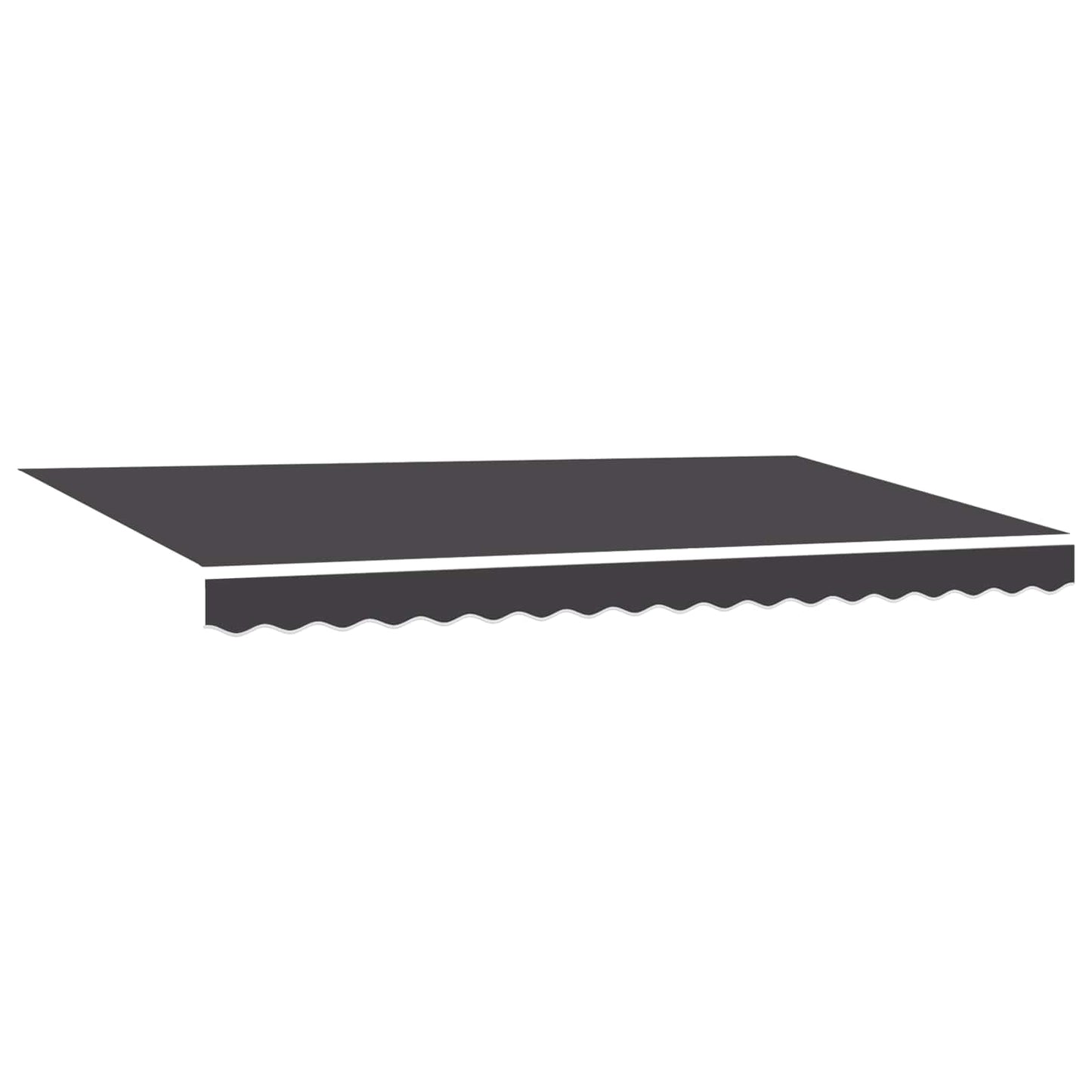 vidaXL Einziehbare Markise Anthrazit 350 x 200 cm Stoff