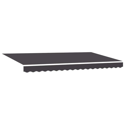 vidaXL Einziehbare Markise Anthrazit 350 x 200 cm Stoff