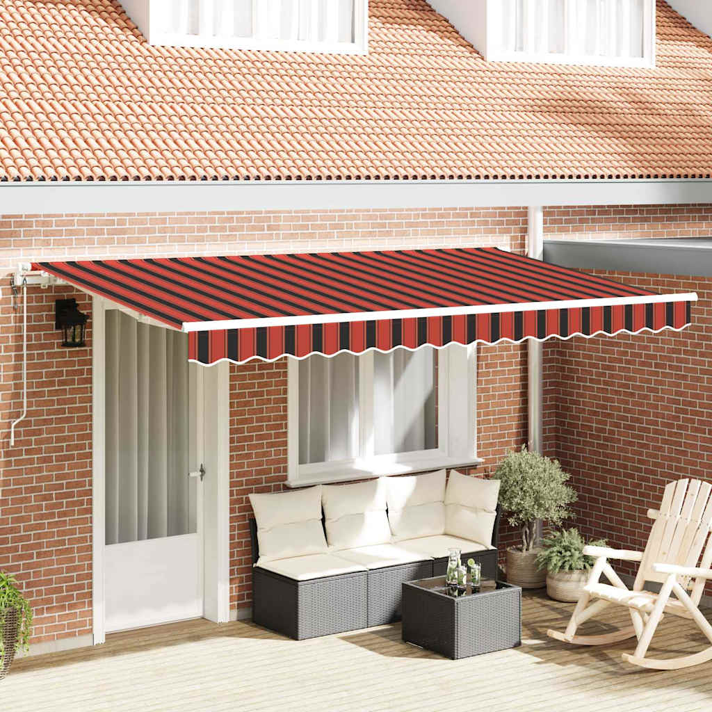 vidaXL Einziehbare Markise Orange 350 x 200 cm Stoff