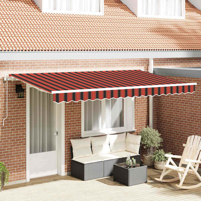 vidaXL Einziehbare Markise Orange 350 x 200 cm Stoff
