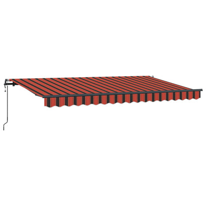 vidaXL Einziehbare Markise Orange 350 x 200 cm Stoff