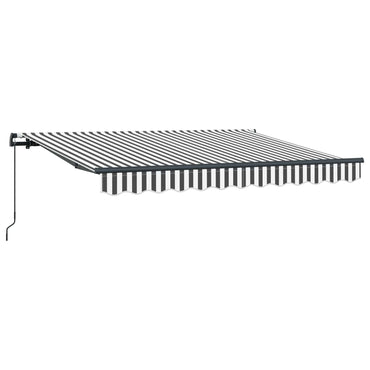 vidaXL Einziehbare Markise Anthrazit 350 x 200 cm Stoff