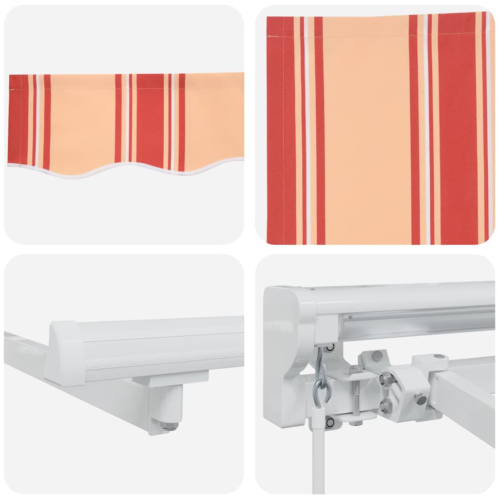 vidaXL Einziehbare Markise Mehrfarbig 350 x 200 cm