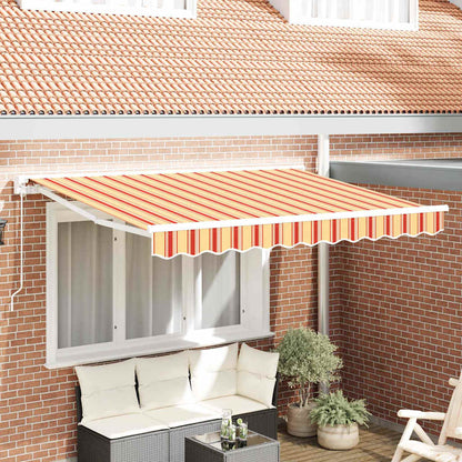 vidaXL Einziehbare Markise Mehrfarbig 350 x 200 cm