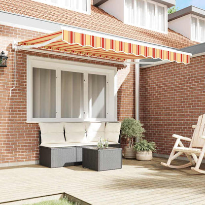vidaXL Einziehbare Markise Mehrfarbig 350 x 200 cm
