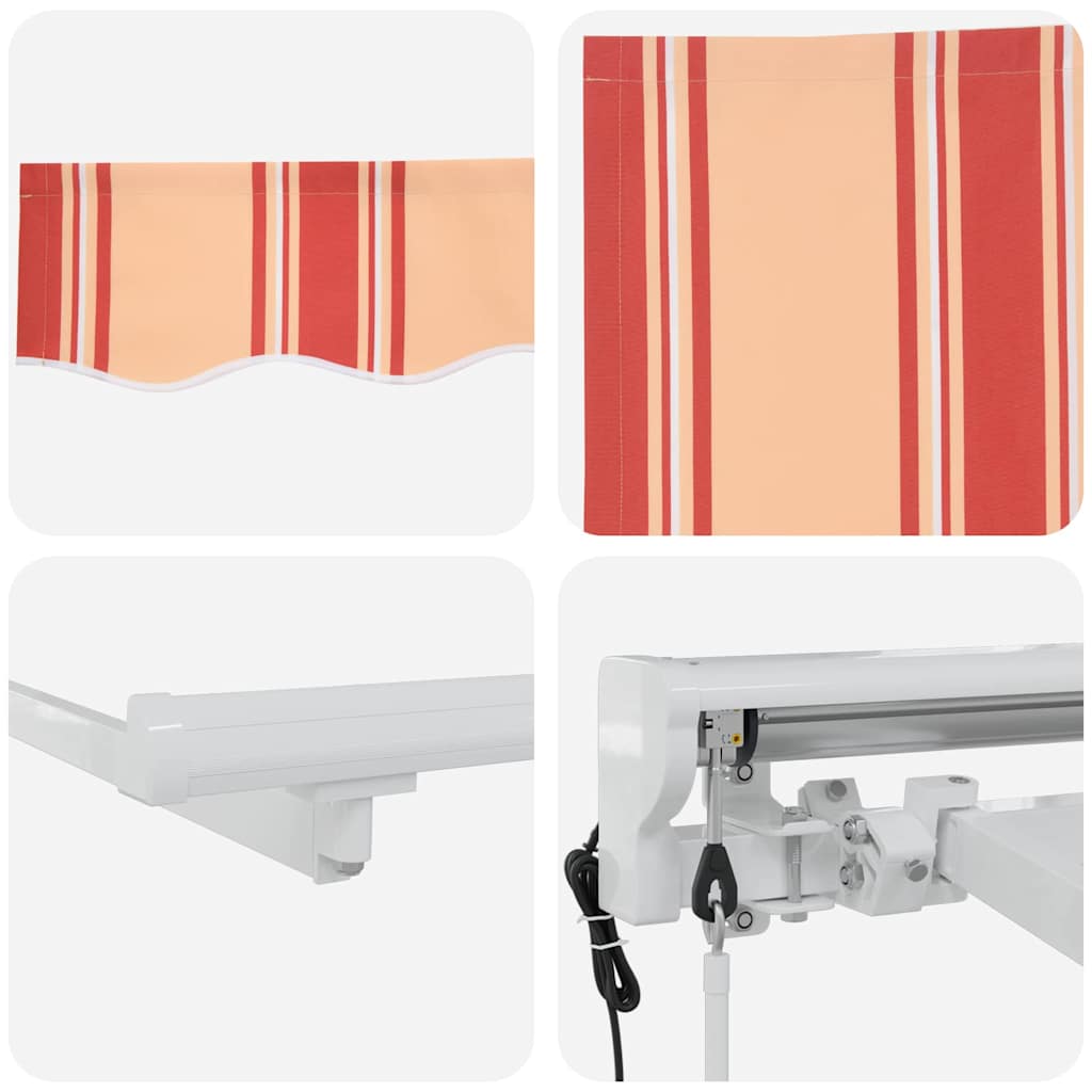 vidaXL Einziehbare Markise Mehrfarbig 350 x 200 cm