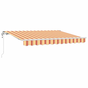 vidaXL Einziehbare Markise Gelb 350 x 200 cm Stoff