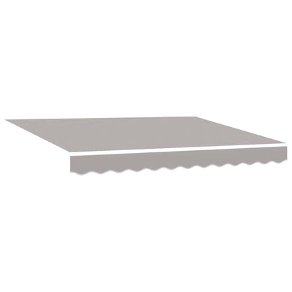 vidaXL Einziehbare Markise Hellgrau 350x200 cm Stoff