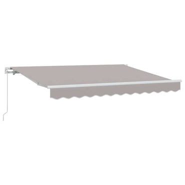 vidaXL Einziehbare Markise Hellgrau 350 x 200 cm