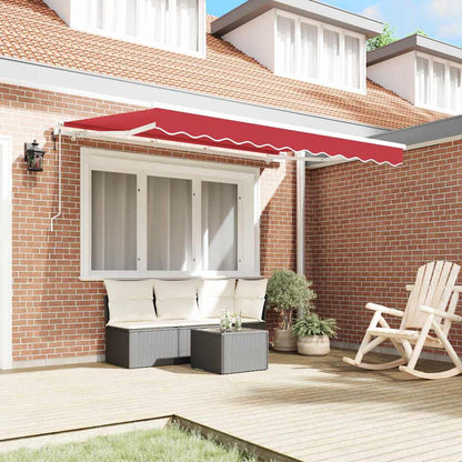 vidaXL Einziehbare Markise Rot 350 x 200 cm Stoff