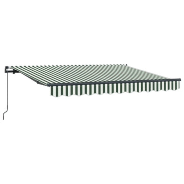 vidaXL Einziehbare Markise Grün 350 x 200 cm Stoff