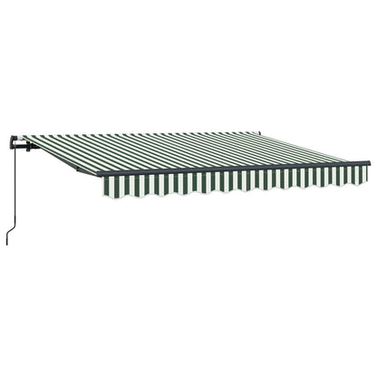 vidaXL Einziehbare Markise Grün 350 x 200 cm Stoff
