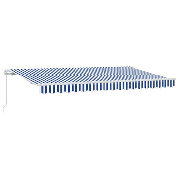 vidaXL Store banne rétractable Bleu 400 x 200 cm Tissu