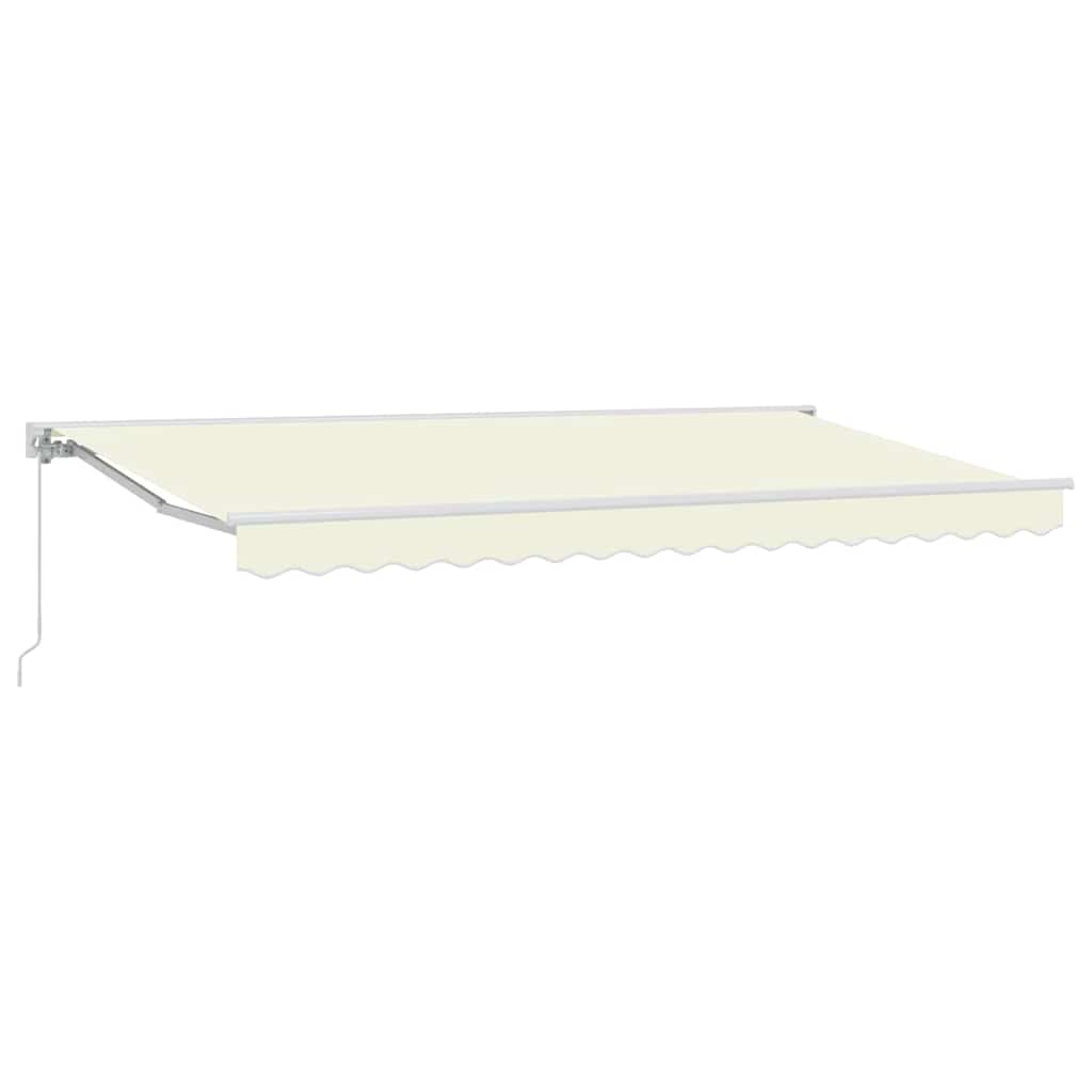 vidaXL Einziehbare Markise Creme 400 x 200 cm Polyester und Metall