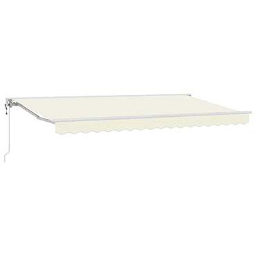 vidaXL Einziehbare Markise Creme 400 x 200 cm Polyester und Metall