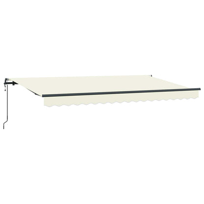vidaXL Einziehbare Markise Creme 400 x 200 cm Stoff