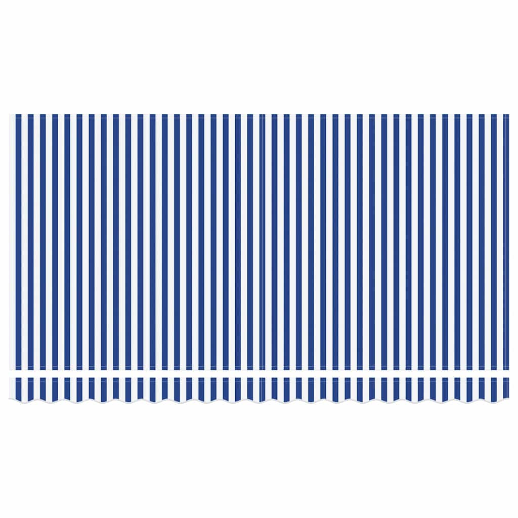 vidaXL Einziehbare Markise Blau und Weiß 400 x 200 cm
