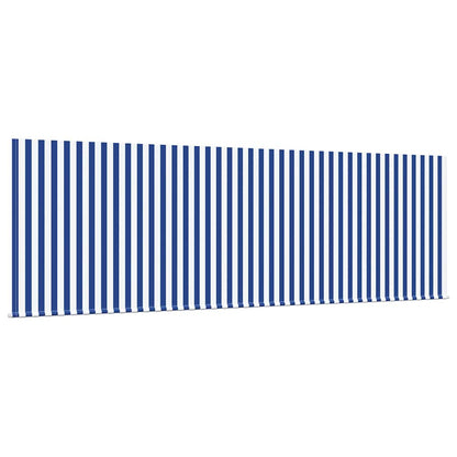 vidaXL Einziehbare Markise Blau und Weiß 400 x 200 cm