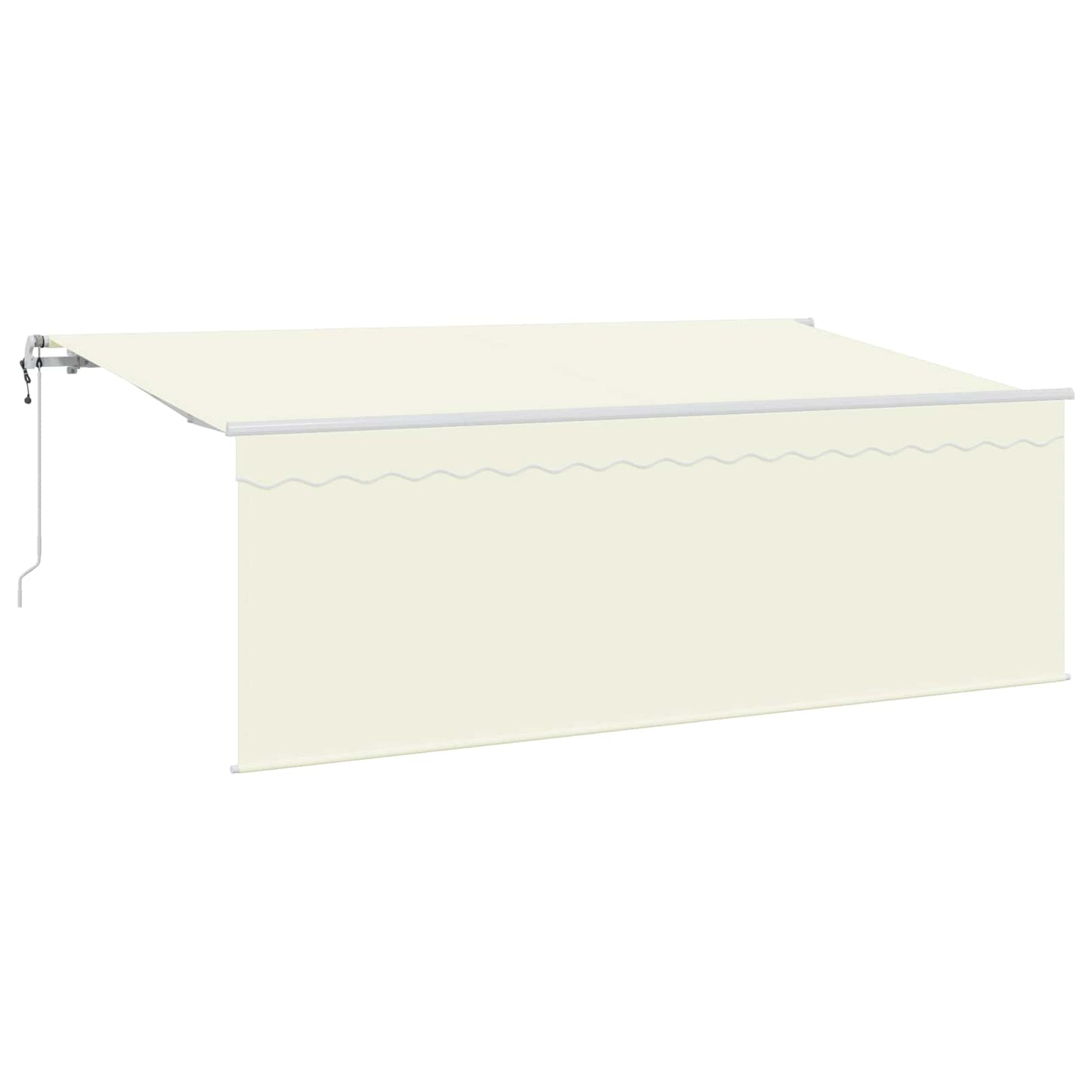 vidaXL Einziehbare Markise Creme 400 x 200 cm Polyester und Aluminium