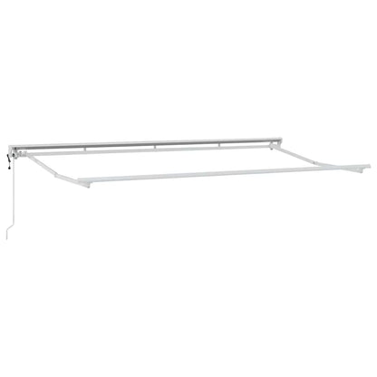 vidaXL Einziehbare Markise Gelb und Weiß 400 x 200 cm