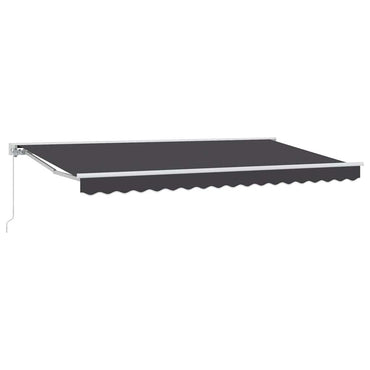 vidaXL Einziehbare Markise Anthrazit 400x200 cm Stoff
