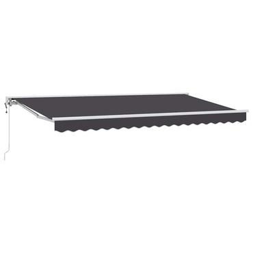 vidaXL Einziehbare Markise Anthrazit 400x200 cm Stoff