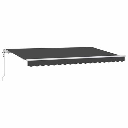 vidaXL Einziehbare Markise Anthrazit 400 x 200 cm