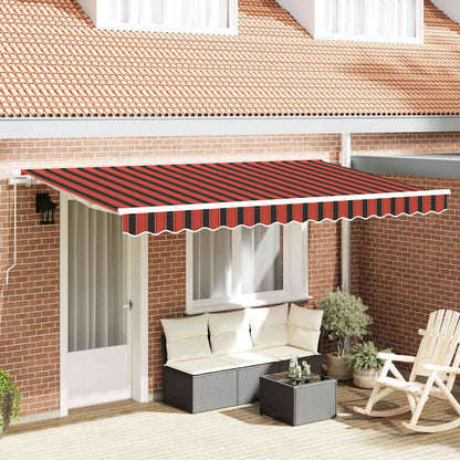 vidaXL Einziehbare Markise Orange 400 x 200 cm Stoff