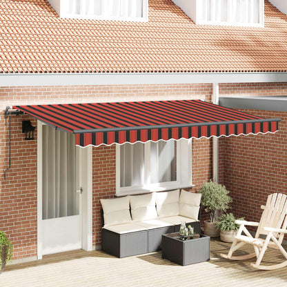 vidaXL Einziehbare Markise Orange 400 x 200 cm Stoff