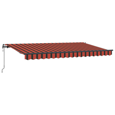 vidaXL Einziehbare Markise Orange 400 x 200 cm Stoff