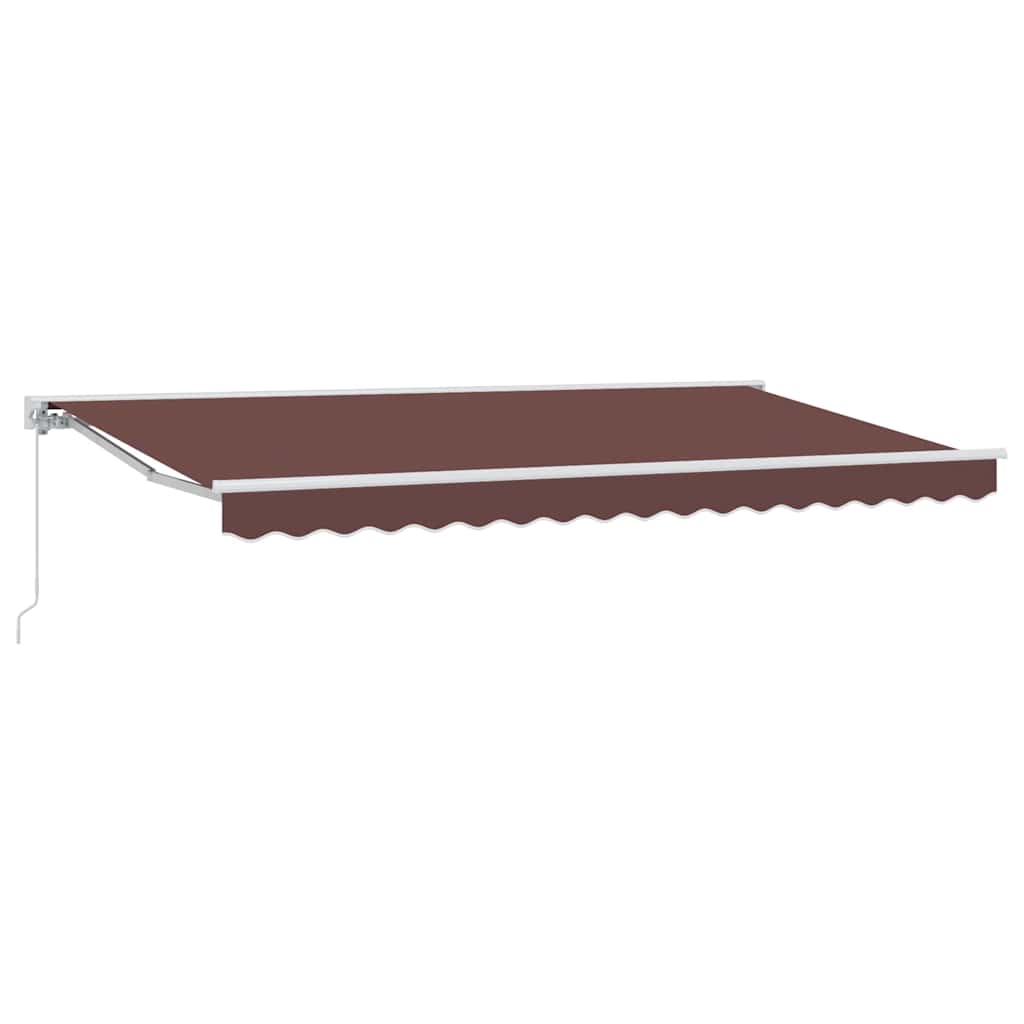 vidaXL Einziehbare Markise Braun 400x200 cm Stoff