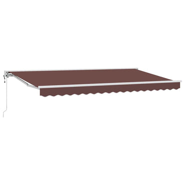 vidaXL Einziehbare Markise Braun 400x200 cm Stoff