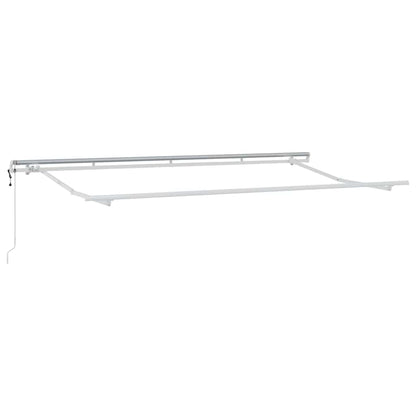 vidaXL Einziehbare Markise Braun 400 x 200 cm Polyester und Aluminium