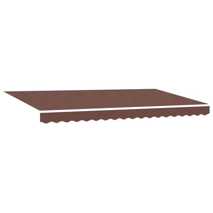 vidaXL Einziehbare Markise Braun 400 x 200 cm Polyester und Aluminium