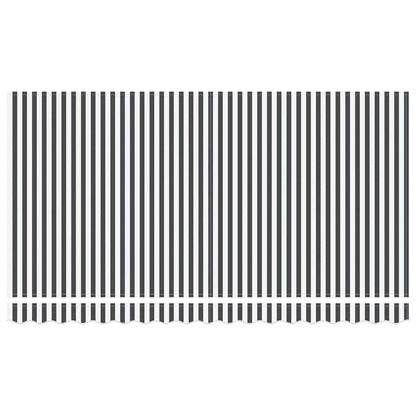 vidaXL Einziehbare Markise Anthrazit und Weiß 400x200 cm Stoff