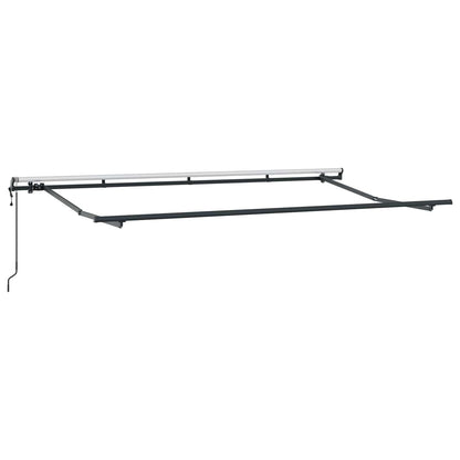 vidaXL Einziehbare Markise Anthrazit und Weiß 400 x 200 cm