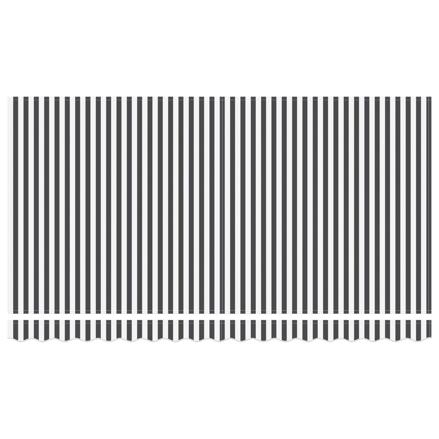 vidaXL Einziehbare Markise Anthrazit und Weiß 400 x 200 cm