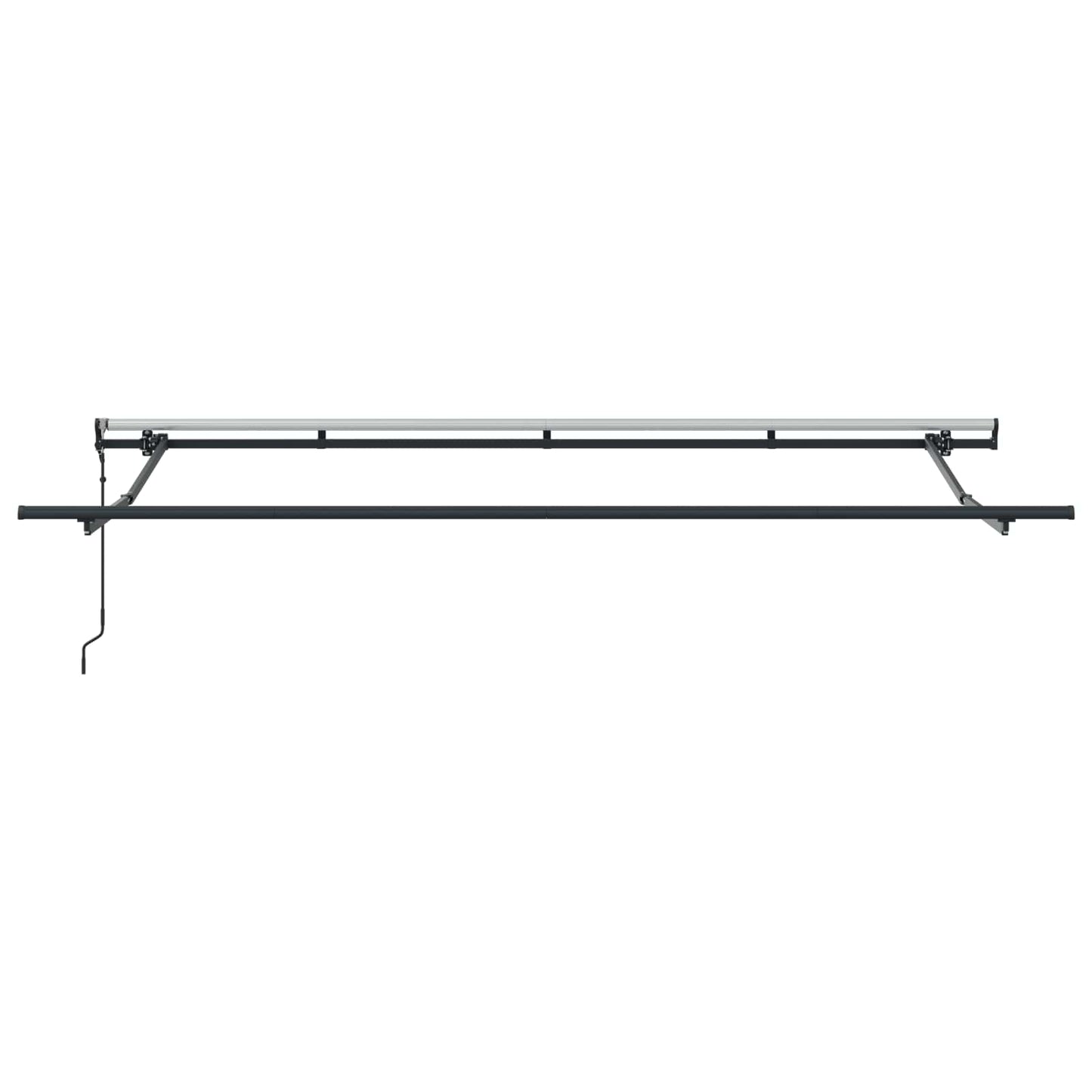 vidaXL Einziehbare Markise Anthrazit und Weiß 400 x 200 cm