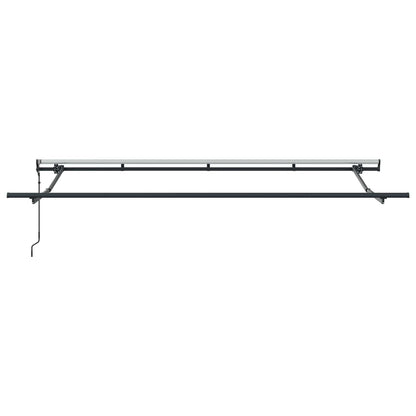 vidaXL Einziehbare Markise Anthrazit und Weiß 400 x 200 cm